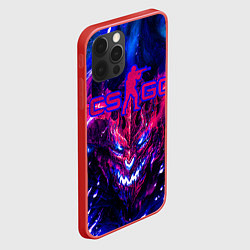 Чехол для iPhone 12 Pro Max CS GO текстура ТОП, цвет: 3D-красный — фото 2