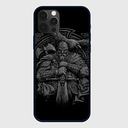 Чехол для iPhone 12 Pro Max Викинг, цвет: 3D-черный