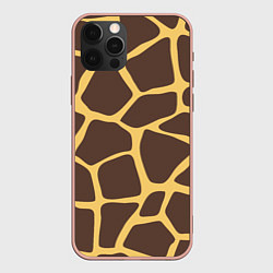 Чехол для iPhone 12 Pro Max Окрас жирафа, цвет: 3D-светло-розовый