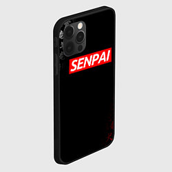 Чехол для iPhone 12 Pro Max СЕМПАЙ - SENPAI, цвет: 3D-черный — фото 2