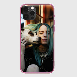 Чехол для iPhone 12 Pro Max BILLIE EILISH, цвет: 3D-малиновый