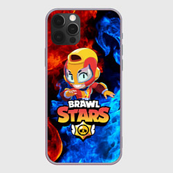 Чехол для iPhone 12 Pro Max BRAWL STARS MAX, цвет: 3D-серый