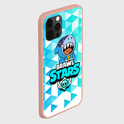 Чехол для iPhone 12 Pro Max BRAWL STARS LEON SHARK, цвет: 3D-светло-розовый — фото 2