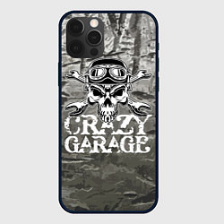 Чехол для iPhone 12 Pro Max Crazy garage, цвет: 3D-черный