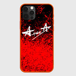 Чехол для iPhone 12 Pro Max АлисА, цвет: 3D-красный