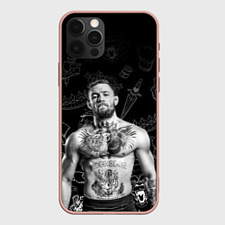 Чехол для iPhone 12 Pro Max CONOR McGREGOR, цвет: 3D-светло-розовый