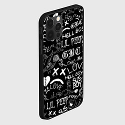 Чехол для iPhone 12 Pro Max LIL PEEP LOGOBOMBING, цвет: 3D-черный — фото 2