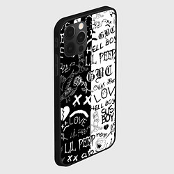 Чехол для iPhone 12 Pro Max LIL PEEP LOGOBOMBING, цвет: 3D-черный — фото 2