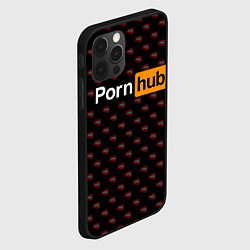 Чехол для iPhone 12 Pro Max PornHub, цвет: 3D-черный — фото 2