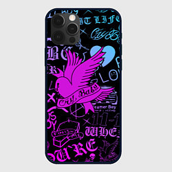 Чехол для iPhone 12 Pro Max LIL PEEP, цвет: 3D-черный