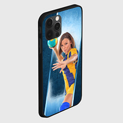 Чехол для iPhone 12 Pro Max Гандболистка, цвет: 3D-черный — фото 2