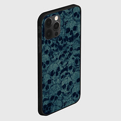 Чехол для iPhone 12 Pro Max Skull, цвет: 3D-черный — фото 2