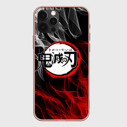 Чехол для iPhone 12 Pro Max KIMETSU NO YAIBA, цвет: 3D-светло-розовый