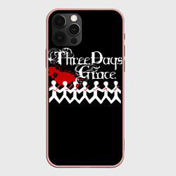 Чехол для iPhone 12 Pro Max Three days grace, цвет: 3D-светло-розовый