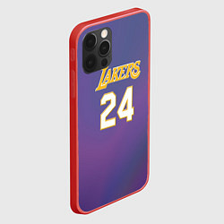 Чехол для iPhone 12 Pro Max Los Angeles Lakers Kobe Brya, цвет: 3D-красный — фото 2