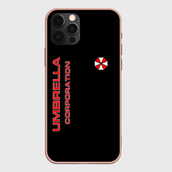 Чехол для iPhone 12 Pro Max Umbrella Corporation, цвет: 3D-светло-розовый