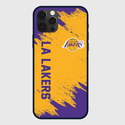 Чехол для iPhone 12 Pro Max LA LAKERS, цвет: 3D-черный