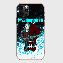 Чехол для iPhone 12 Pro Max LIMP BIZKIT, цвет: 3D-светло-розовый