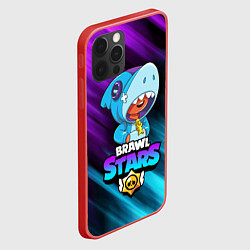 Чехол для iPhone 12 Pro Max BRAWL STARS LEON SHARK, цвет: 3D-красный — фото 2