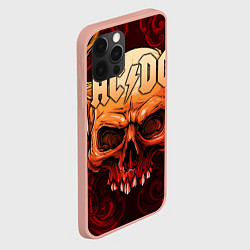 Чехол для iPhone 12 Pro Max ACDC, цвет: 3D-светло-розовый — фото 2