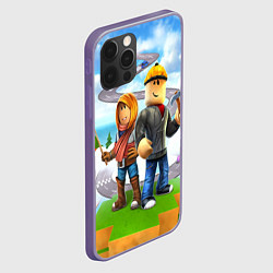 Чехол для iPhone 12 Pro Max ROBLOX, цвет: 3D-серый — фото 2