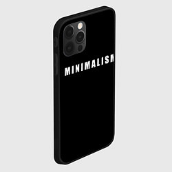 Чехол для iPhone 12 Pro Max Minimalism, цвет: 3D-черный — фото 2