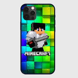 Чехол для iPhone 12 Pro Max Minecraft Майнкрафт, цвет: 3D-черный