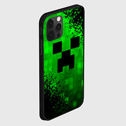 Чехол для iPhone 12 Pro Max MINECRAFT, цвет: 3D-черный — фото 2