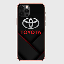 Чехол для iPhone 12 Pro Max TOYOTA, цвет: 3D-светло-розовый