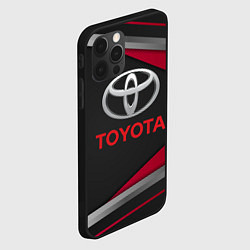 Чехол для iPhone 12 Pro Max TOYOTA, цвет: 3D-черный — фото 2