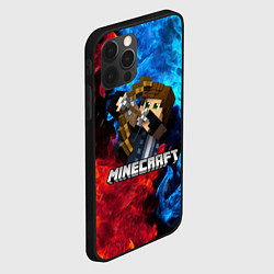 Чехол для iPhone 12 Pro Max Minecraft Майнкрафт, цвет: 3D-черный — фото 2