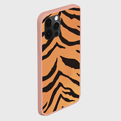 Чехол для iPhone 12 Pro Max Тигриный камуфляж, цвет: 3D-светло-розовый — фото 2