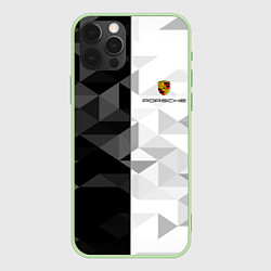 Чехол для iPhone 12 Pro Max PORSCHE, цвет: 3D-салатовый