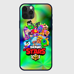 Чехол для iPhone 12 Pro Max BRAWL STARS, цвет: 3D-черный