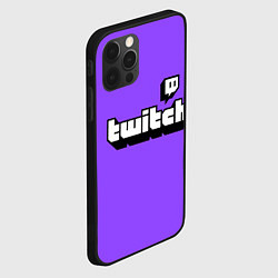 Чехол для iPhone 12 Pro Max Twitch, цвет: 3D-черный — фото 2