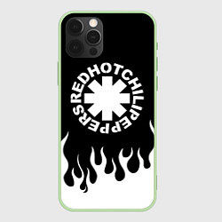 Чехол для iPhone 12 Pro Max Red Hot Chili Peppers, цвет: 3D-салатовый