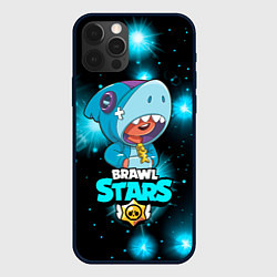 Чехол для iPhone 12 Pro Max Brawl stars leon shark, цвет: 3D-черный