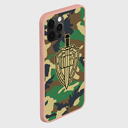Чехол для iPhone 12 Pro Max Пограничные Войска, цвет: 3D-светло-розовый — фото 2