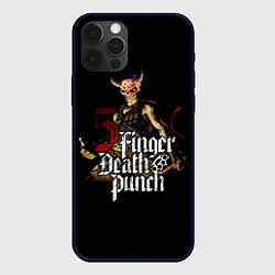 Чехол для iPhone 12 Pro Max Five Finger Death Punch, цвет: 3D-черный