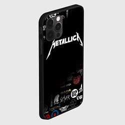 Чехол для iPhone 12 Pro Max Metallica, цвет: 3D-черный — фото 2