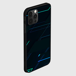 Чехол для iPhone 12 Pro Max Modern Geometry, цвет: 3D-черный — фото 2