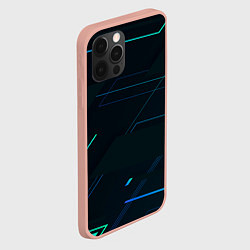 Чехол для iPhone 12 Pro Max Modern Geometry, цвет: 3D-светло-розовый — фото 2
