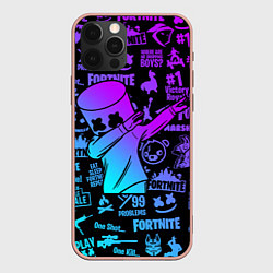 Чехол для iPhone 12 Pro Max FORTNITE X MARSHMELLO, цвет: 3D-светло-розовый