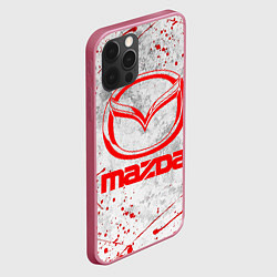 Чехол для iPhone 12 Pro Max MAZDA RED LOGO, цвет: 3D-малиновый — фото 2