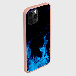 Чехол для iPhone 12 Pro Max СИНИЙ ОГОНЬ, цвет: 3D-светло-розовый — фото 2