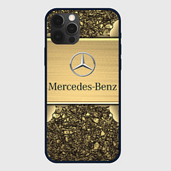 Чехол для iPhone 12 Pro Max MERCEDES GOLD, цвет: 3D-черный