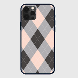 Чехол для iPhone 12 Pro Max Шотландка, цвет: 3D-черный