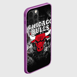 Чехол для iPhone 12 Pro Max CHICAGO BULLS, цвет: 3D-сиреневый — фото 2