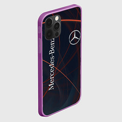 Чехол для iPhone 12 Pro Max MERCEDES-BENZ, цвет: 3D-сиреневый — фото 2
