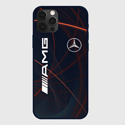 Чехол для iPhone 12 Pro Max MERCEDES-BENZ AMG, цвет: 3D-черный